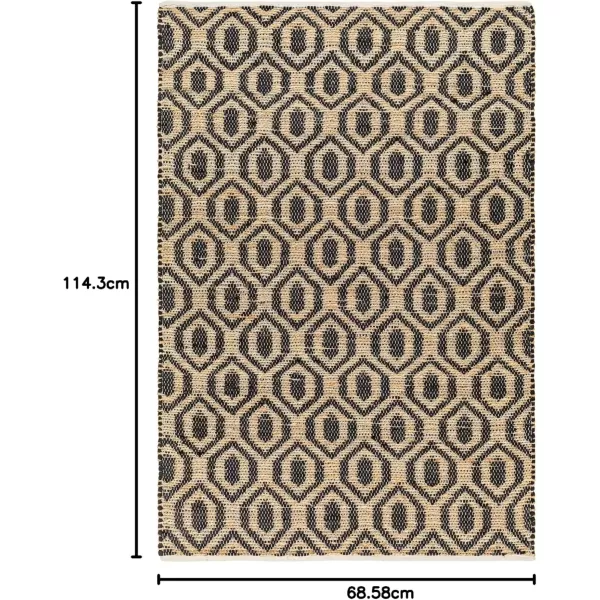 imageLivabliss Jean Modern Minimalist Area Rug5 x 76quot BlueBeigeBlackBeige