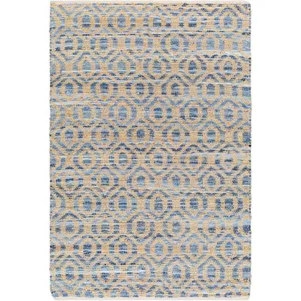 imageLivabliss Jean Modern Minimalist Area Rug5 x 76quot BlueBeigeBlueBeige