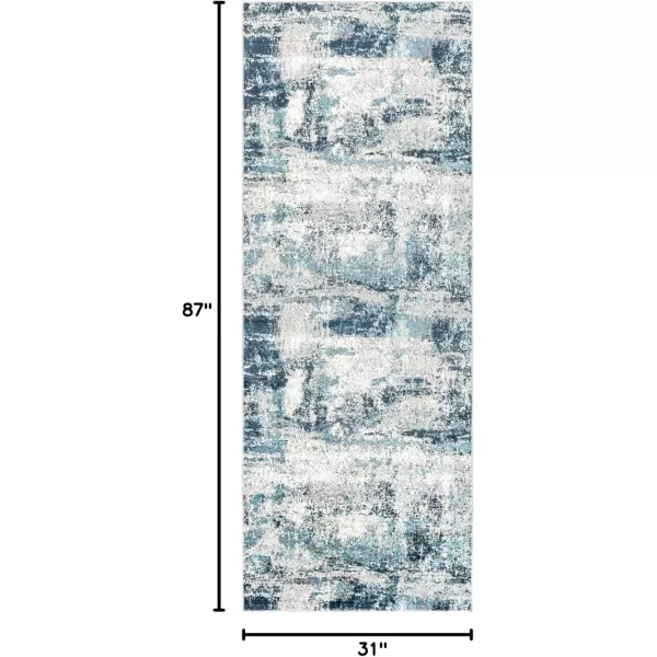 imageLivabliss Lavadora Vintage Washable Area Rug 53quot x 7 Blue 5 x 773 x 27 Runner