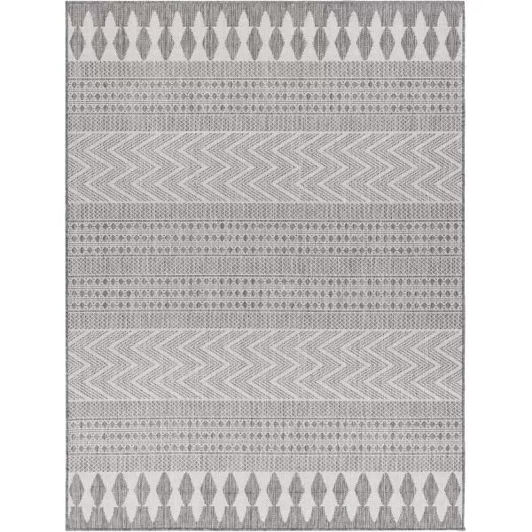 imageLivabliss Long Beach Area Rug 53quot x 7 Dark BlueTealCool Gray