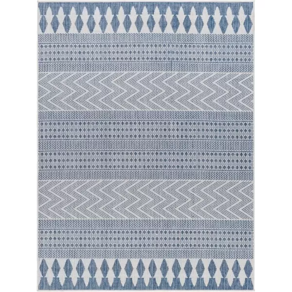 imageLivabliss Long Beach Area Rug 53quot x 7 Dark BlueTealDark BlueTeal