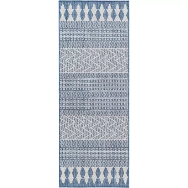 imageLivabliss Long Beach Area Rug 53quot x 7 Dark BlueTealDark BlueTeal