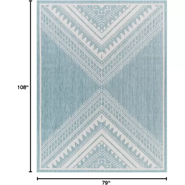 imageLivabliss Long Beach Global Area Rug 53quot x 7 Blue 5 x 7Blue