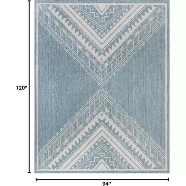 imageLivabliss Long Beach Global Area Rug 53quot x 7 Blue 5 x 7Blue