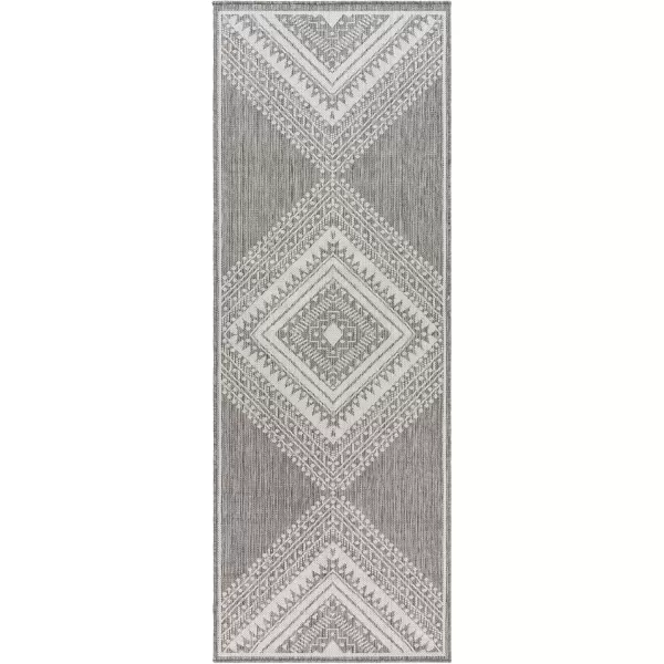 imageLivabliss Long Beach Global Area Rug 53quot x 7 Blue 5 x 7GrayLight Gray