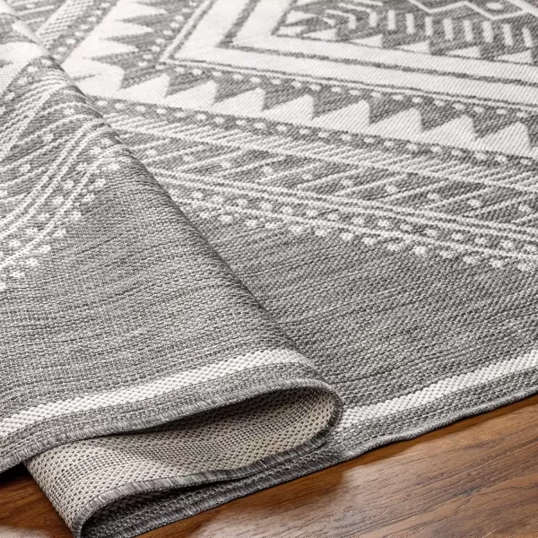 imageLivabliss Long Beach Global Area Rug 53quot x 7 Blue 5 x 7GrayLight Gray