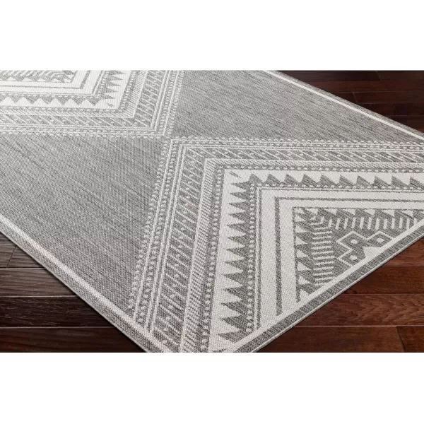 imageLivabliss Long Beach Global Area Rug 53quot x 7 Blue 5 x 7GrayLight Gray