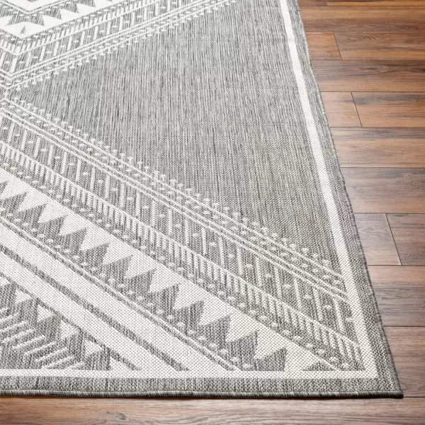 imageLivabliss Long Beach Global Area Rug 53quot x 7 Blue 5 x 7GrayLight Gray