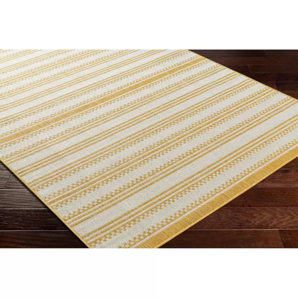 imageLivabliss Long Beach Global Area Rug 53quot x 7 BlueCream 5 x 7YellowCream