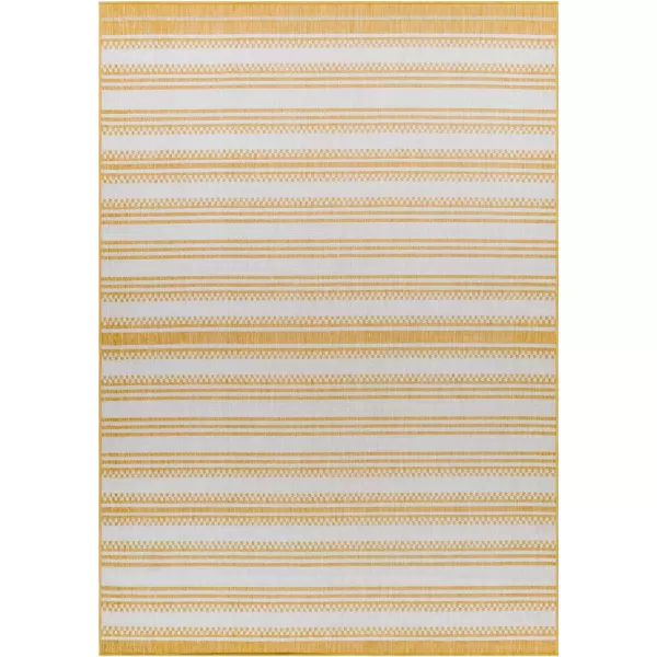 imageLivabliss Long Beach Global Area Rug 53quot x 7 BlueCream 5 x 7YellowCream