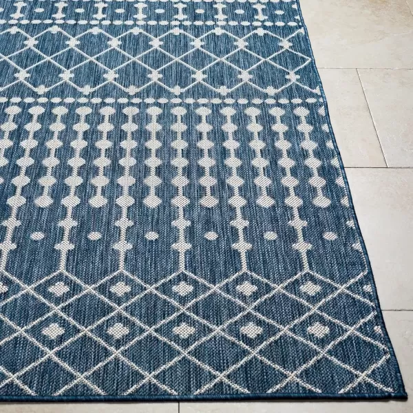 imageLivabliss Long Beach Global Area Rug 53quot x 7 BlueGray 5 x 7BlueGray