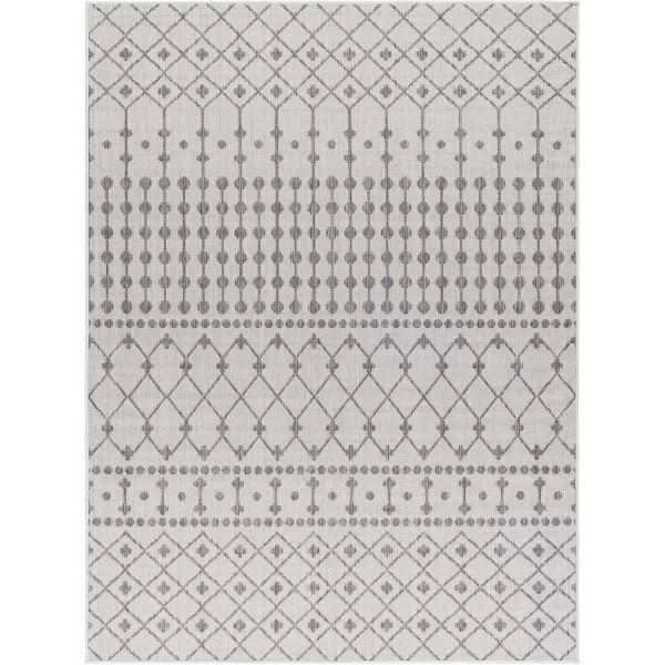 imageLivabliss Long Beach Global Area Rug 53quot x 7 BlueGray 5 x 7Light Gray