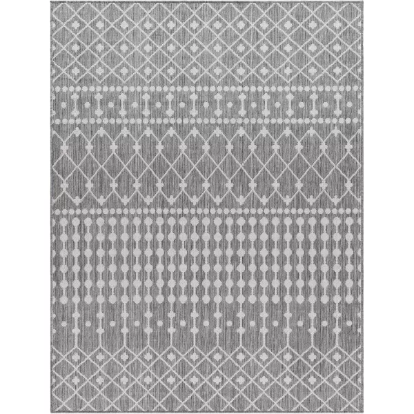 imageLivabliss Long Beach Global Area Rug 53quot x 7 BlueGray 5 x 7Medium Gray