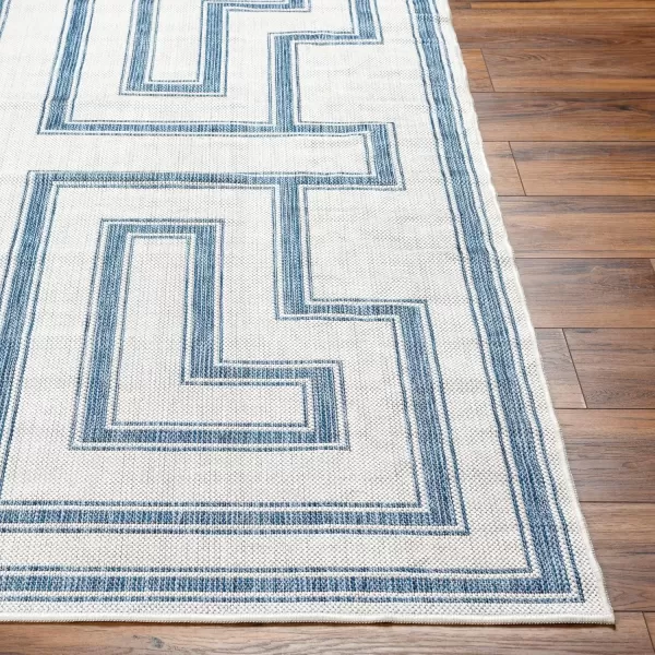 imageLivabliss Long Beach Global Area Rug 53quot x 7 Light GrayBlue 5 x 7