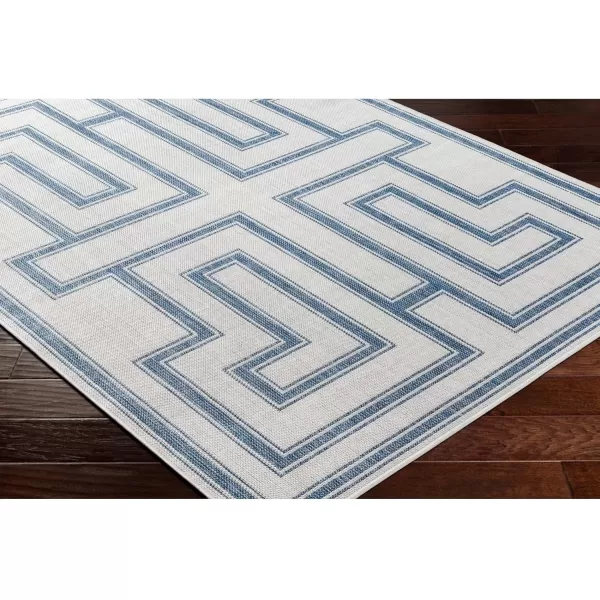 imageLivabliss Long Beach Global Area Rug 53quot x 7 Light GrayBlue 5 x 7