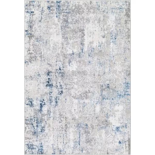 imageLivabliss Pasha Modern Abstract Area Rug 52quot x 7 Dark Blue