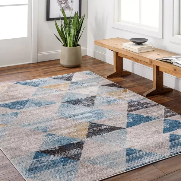 imageLivabliss Pertek Modern Area Rug 53quot x 7 BlueMulti 5 x 7