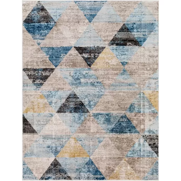 imageLivabliss Pertek Modern Area Rug 53quot x 7 BlueMulti 5 x 7