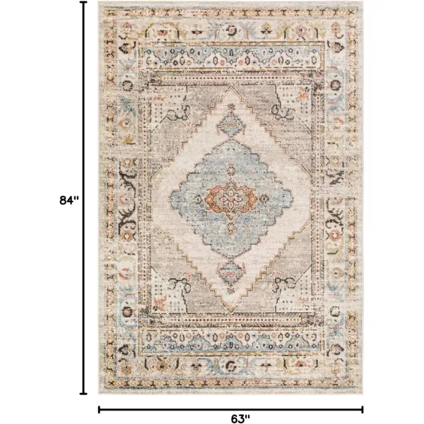 imageLivabliss Pertek Traditional Area Rug 53quot x 7 BlueRust