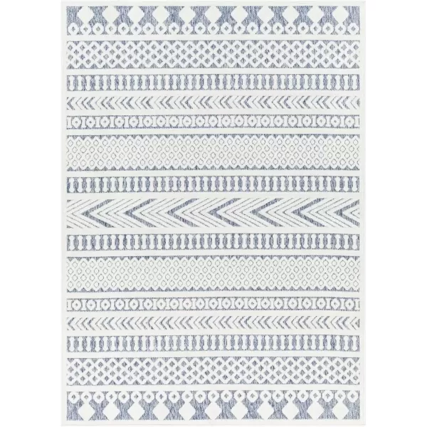 imageLivabliss San Diego Modern Area Rug 53quot x 7 BlueWhite 5 x 7