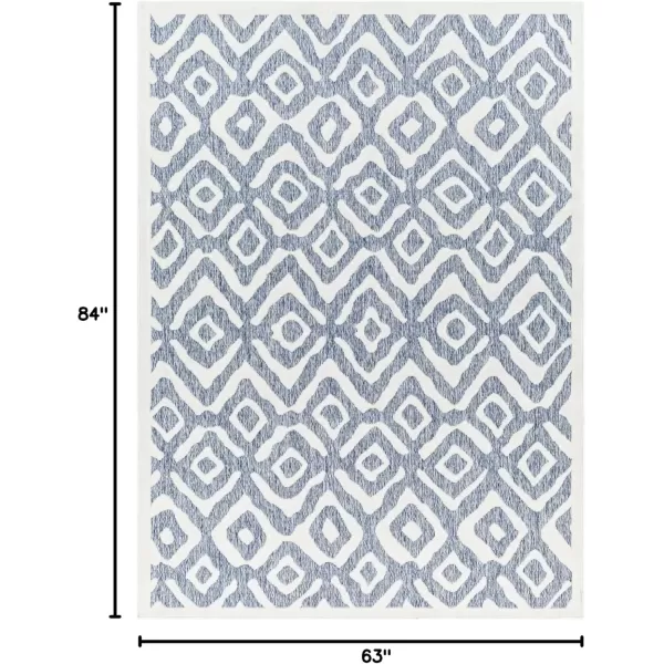 imageLivabliss San Diego Modern Scandinavian Outdoor Area Rug53quot x 7 Blue