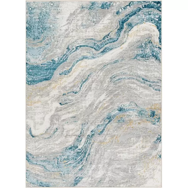 imageLivabliss San Francisco Modern Area Rug 53quot x 7 BlueGray 5 x 7BlueGray