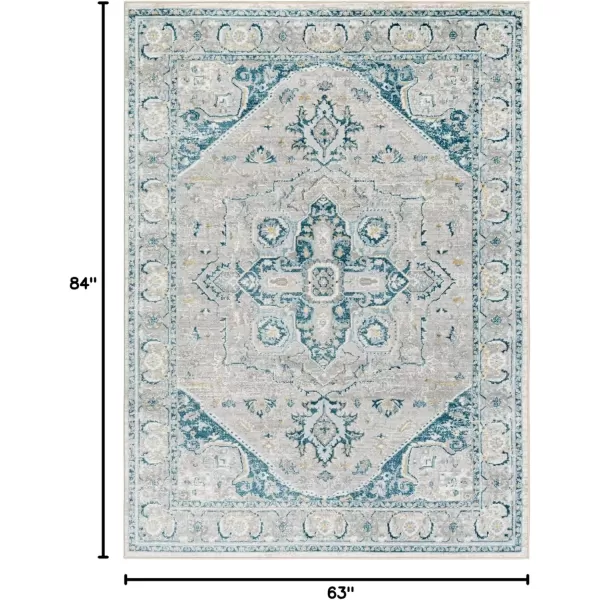 imageLivabliss San Francisco Vintage Area Rug 53quot x 7 Blue 5 x 7Blue