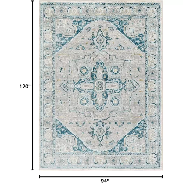 imageLivabliss San Francisco Vintage Area Rug 53quot x 7 Blue 5 x 7Blue