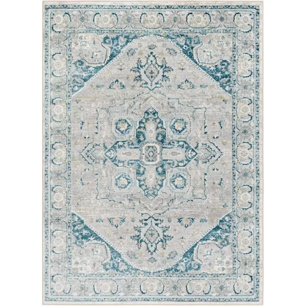 imageLivabliss San Francisco Vintage Area Rug 53quot x 7 Blue 5 x 7Blue