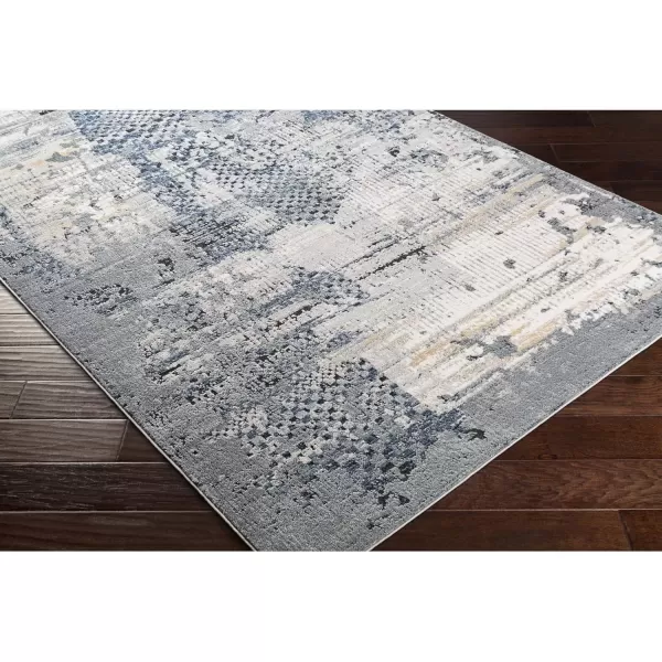 imageLivabliss Vaughn Modern Textured Area Rug 53quot x 73quot Dark Blue