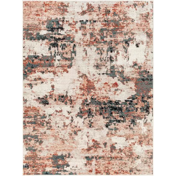 imageRedondo Beach Outdoor Boho Area Rug53quot x 7Light GreyBlueBurnt OrangeSlate