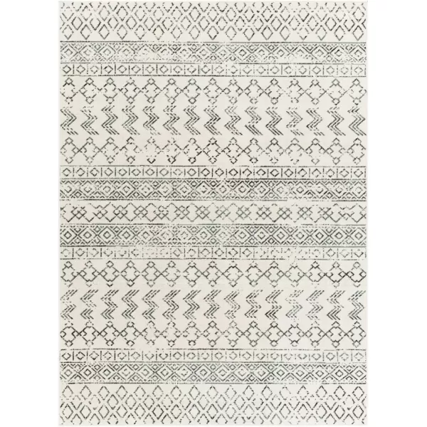 imageRedondo Beach Outdoor Boho Area Rug53quot x 7Light GreyBlueCreamCharcoal