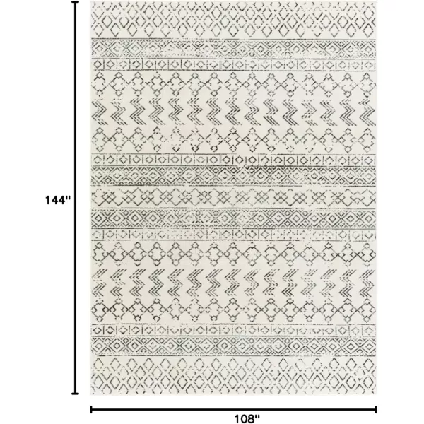 imageRedondo Beach Outdoor Boho Area Rug53quot x 7Light GreyBlueCreamCharcoal