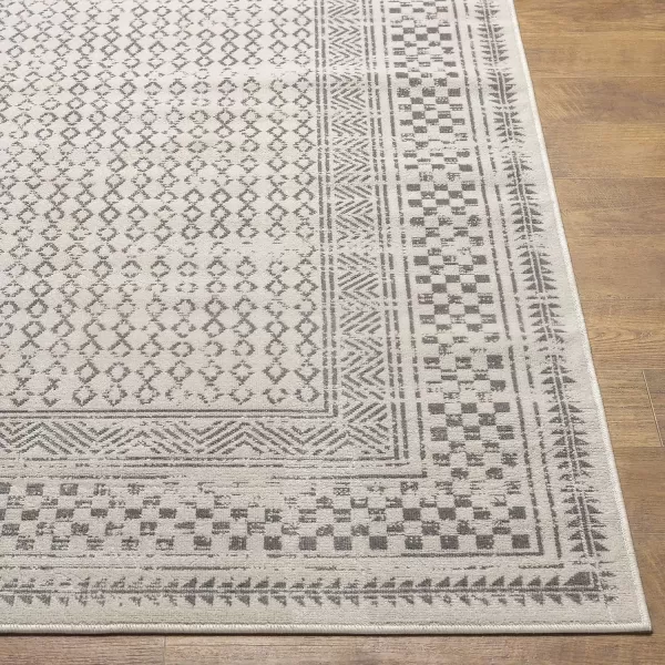 imageRedondo Beach Outdoor Boho Area Rug53quot x 7Light GreyBlueLight Grey