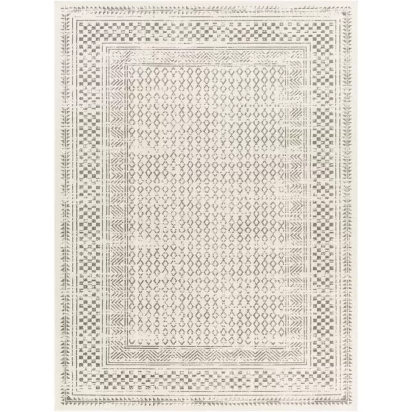 imageRedondo Beach Outdoor Boho Area Rug53quot x 7Light GreyBlueLight Grey