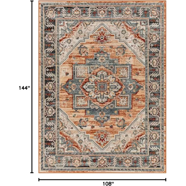 imageRedondo Beach Outdoor Boho Area Rug53quot x 7Light GreyBlueMedium Grey