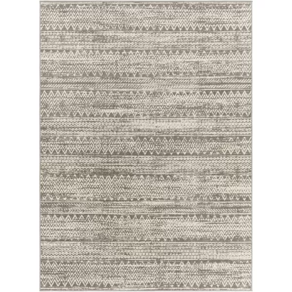 imageRedondo Beach Outdoor Boho Area Rug53quot x 7Light GreyBlueTaupe