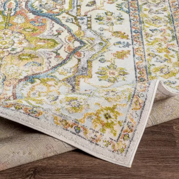 imageLivabliss Arae GreenLight Blue Area Rug 53quot x 73quotGreen  Light Blue