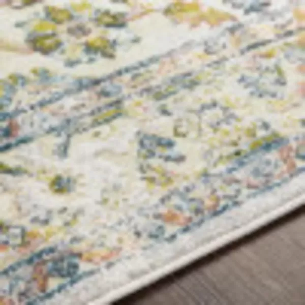 imageLivabliss Arae GreenLight Blue Area Rug 53quot x 73quotGreen  Light Blue