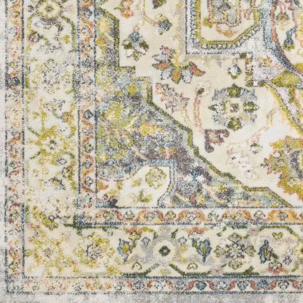 imageLivabliss Arae GreenLight Blue Area Rug 53quot x 73quotGreen  Light Blue