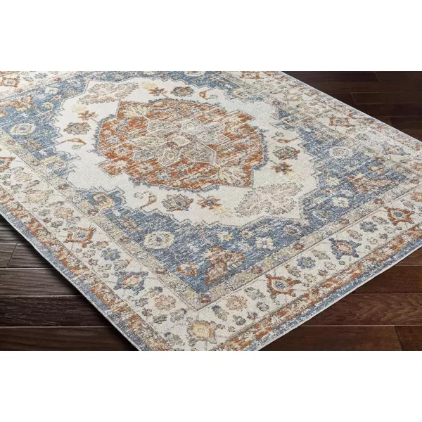 imageArtistic Weavers Lillian Washable Medallion Area Rug53quot x 7Blue7 x 53 Rectangular