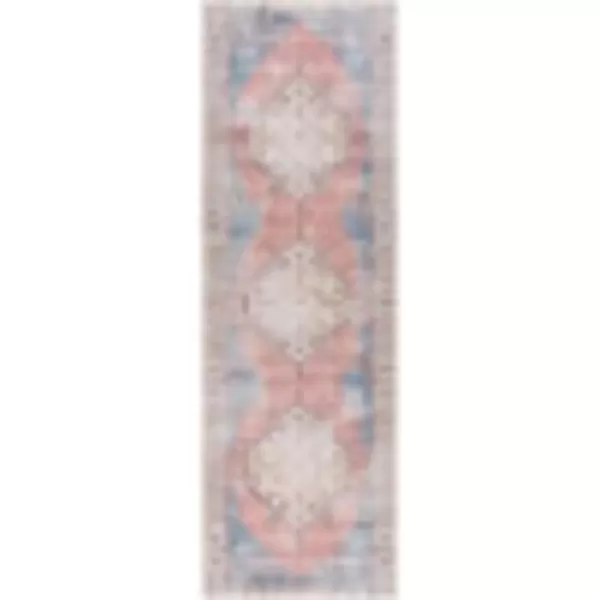 imageLivabliss Alicia Vintage Medallion Washable Area Rug53quot x 73quot OrangeDenim27 x 14