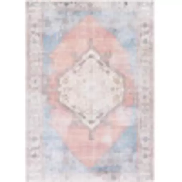 imageLivabliss Alicia Vintage Medallion Washable Area Rug53quot x 73quot OrangeDenim27 x 710