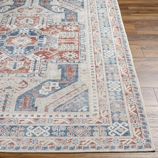 imageLivabliss Amelie Vintage Washable Area Rug53quot x 73quotBlue53 x 73