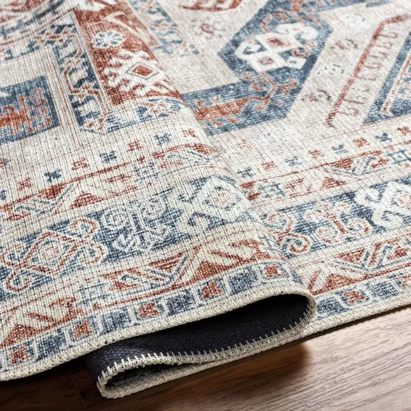 imageLivabliss Amelie Vintage Washable Area Rug53quot x 73quotBlue53 x 73