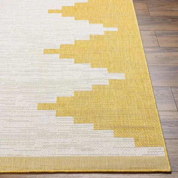 imageLivabliss Esperanza Global Bohemian Outdoor Area Rug53quot x 77quot Mustard