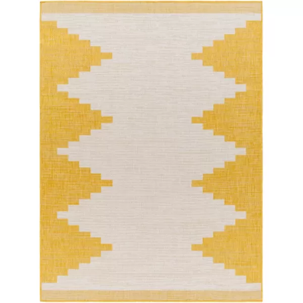 imageLivabliss Esperanza Global Bohemian Outdoor Area Rug53quot x 77quot Mustard