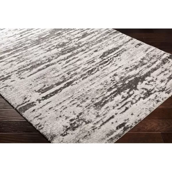 imageLivabliss Lamarque Modern Shag Area Rug 53quot x 73quot GrayIvoryGrayIvory