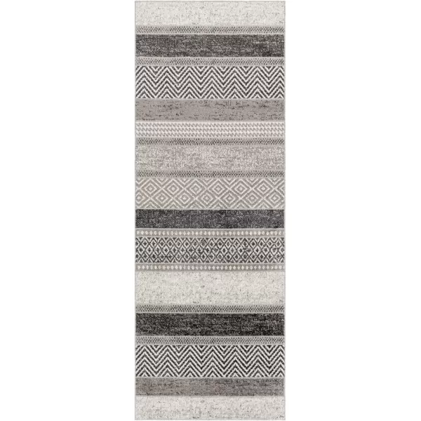 imageLivabliss Lavadora Abstract Machine Washable Area Rug53quot x 7Gray27 x 73