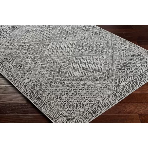 imageLivabliss Lavadora Global Washable Area Rug 53quot x 7 Light Gray 5 x 7Charcoal